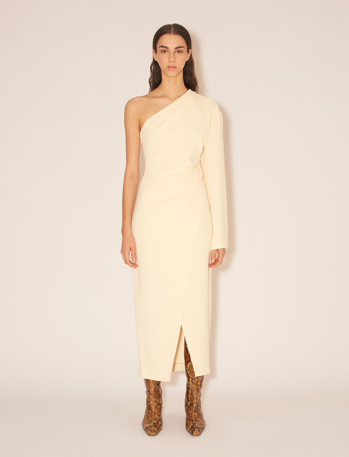 NANUSHKA Florence Dress in Vanilla