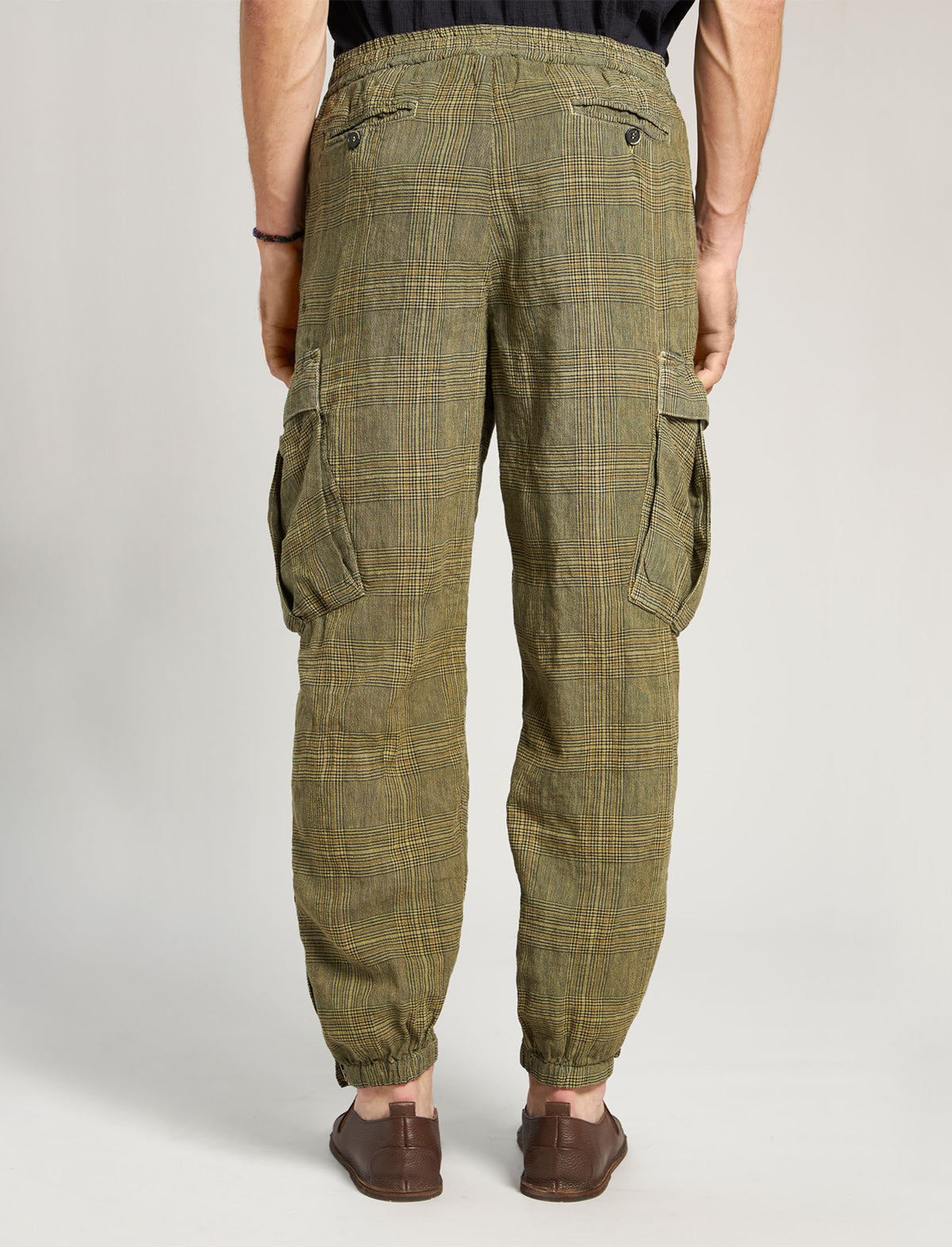 BARENA VENEZIA Jogger Trouser in Green Tartan