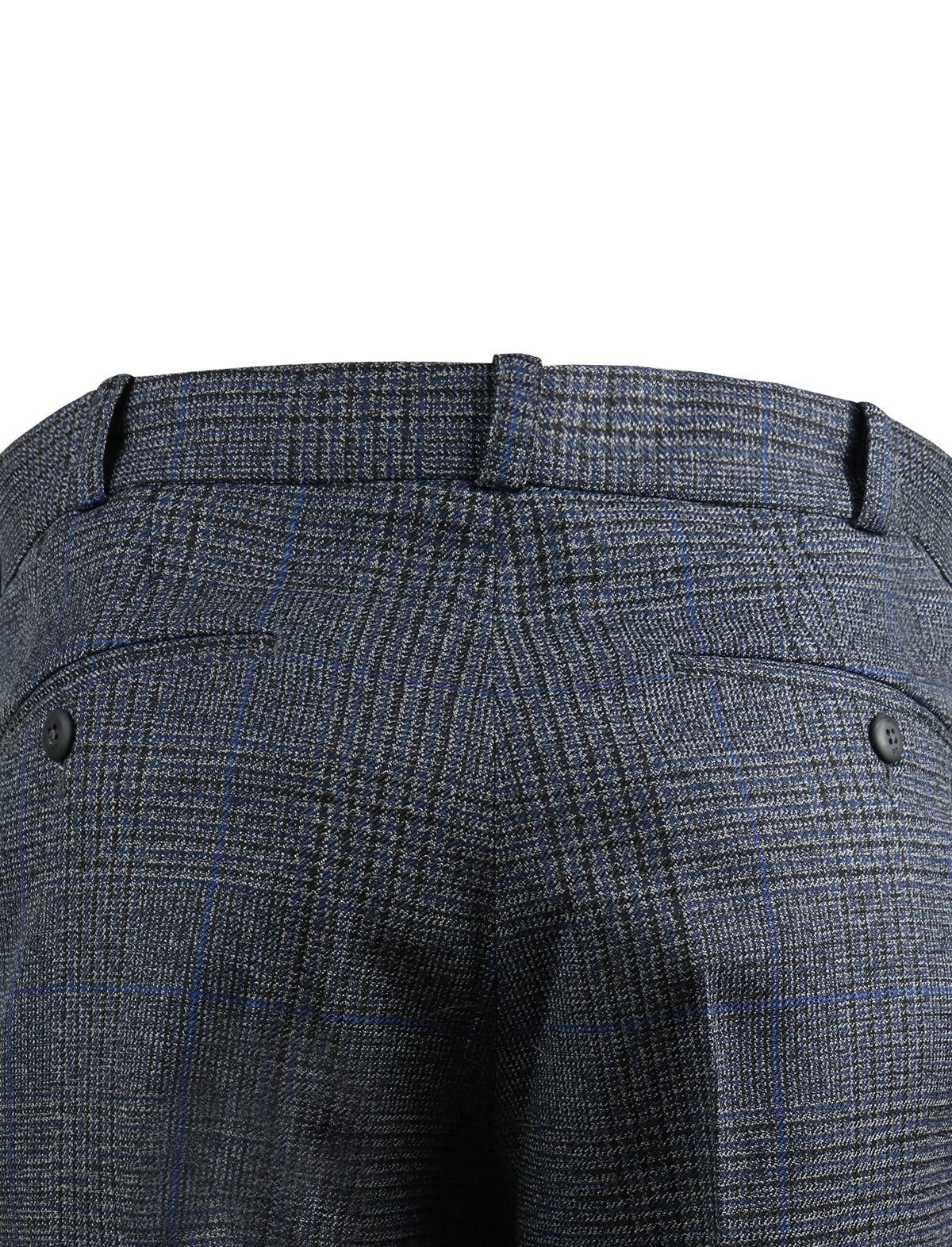 PT Torino Fleece Wool Trouser in Grey Plaid
