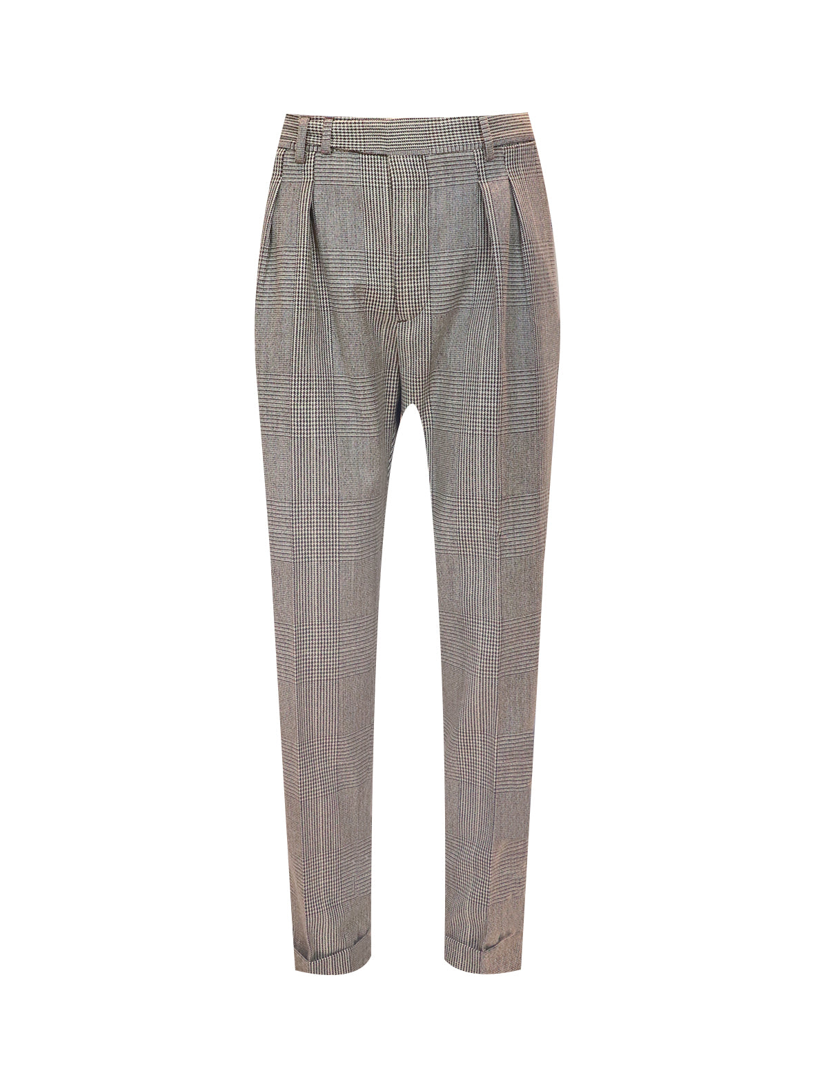 PT TORINO The Reporter Prince Of Wales Trouser in Grey/Brown