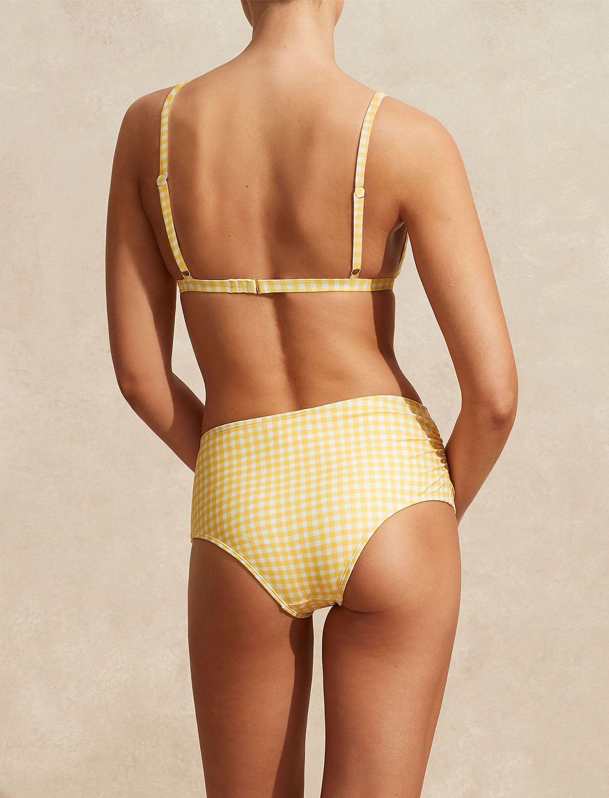 PEONY Ruched Boy Leg Pant in Pineapple