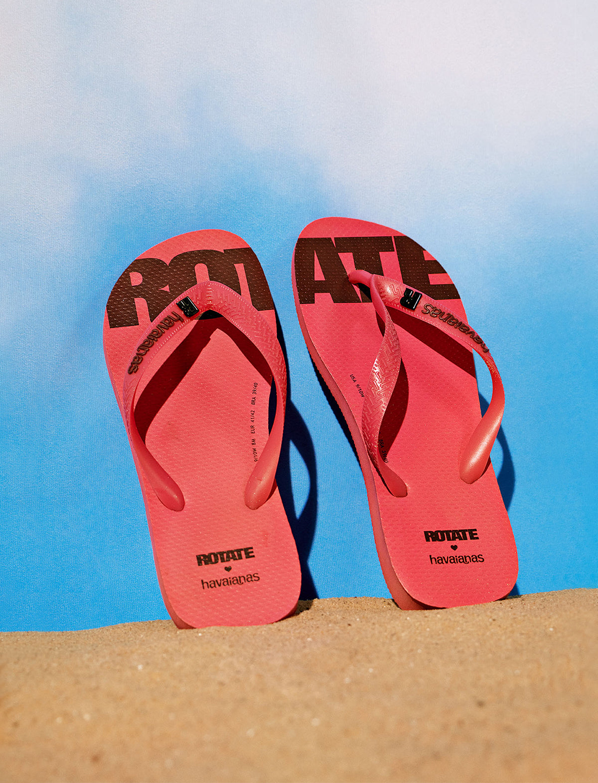 ROTATE X HAVAIANAS Flip Flops in Pink Flux
