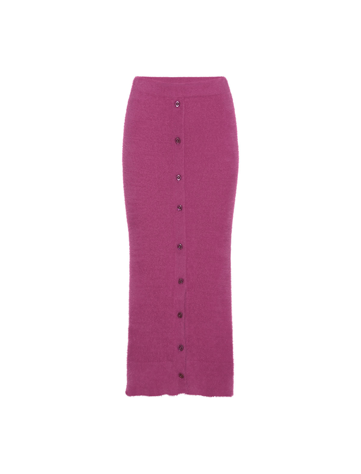 ROTATE Birger Christensen Edith Knit Skirt in Very Berry Pink
