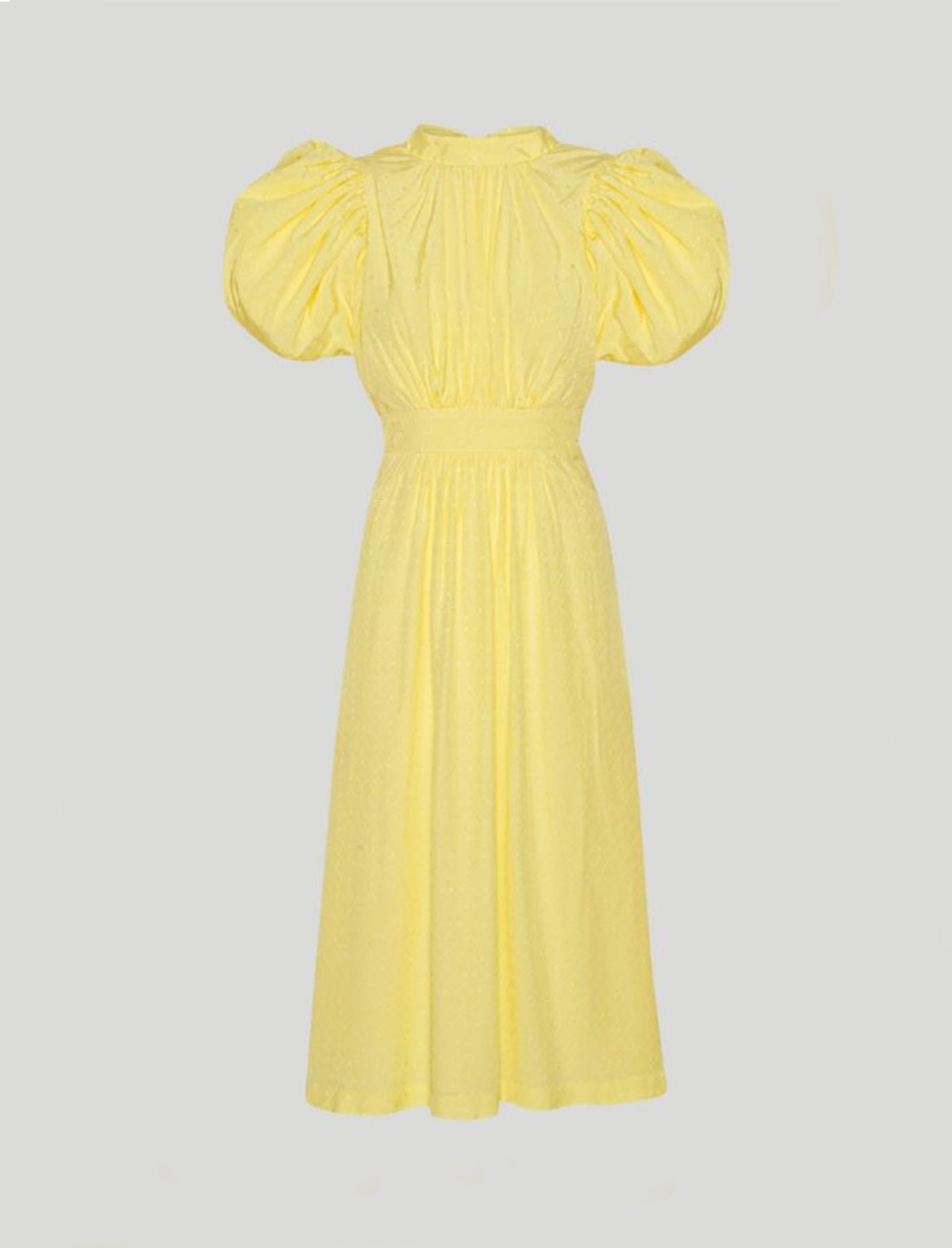ROTATE Birger Christensen Noon Dress In Elfin Yellow