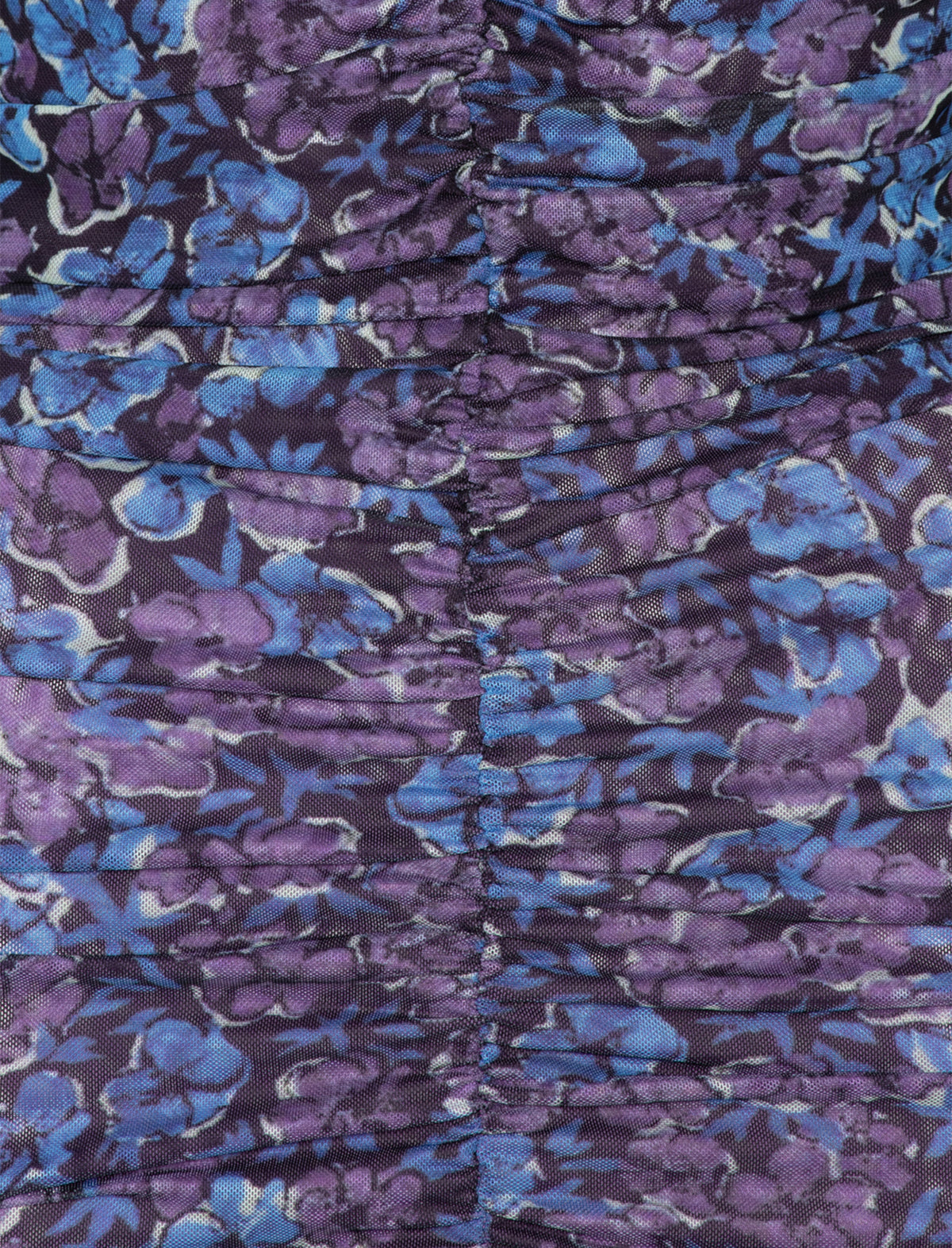 ROTATE Birger Christensen Printed Mesh Dress in Hyacinth Comb