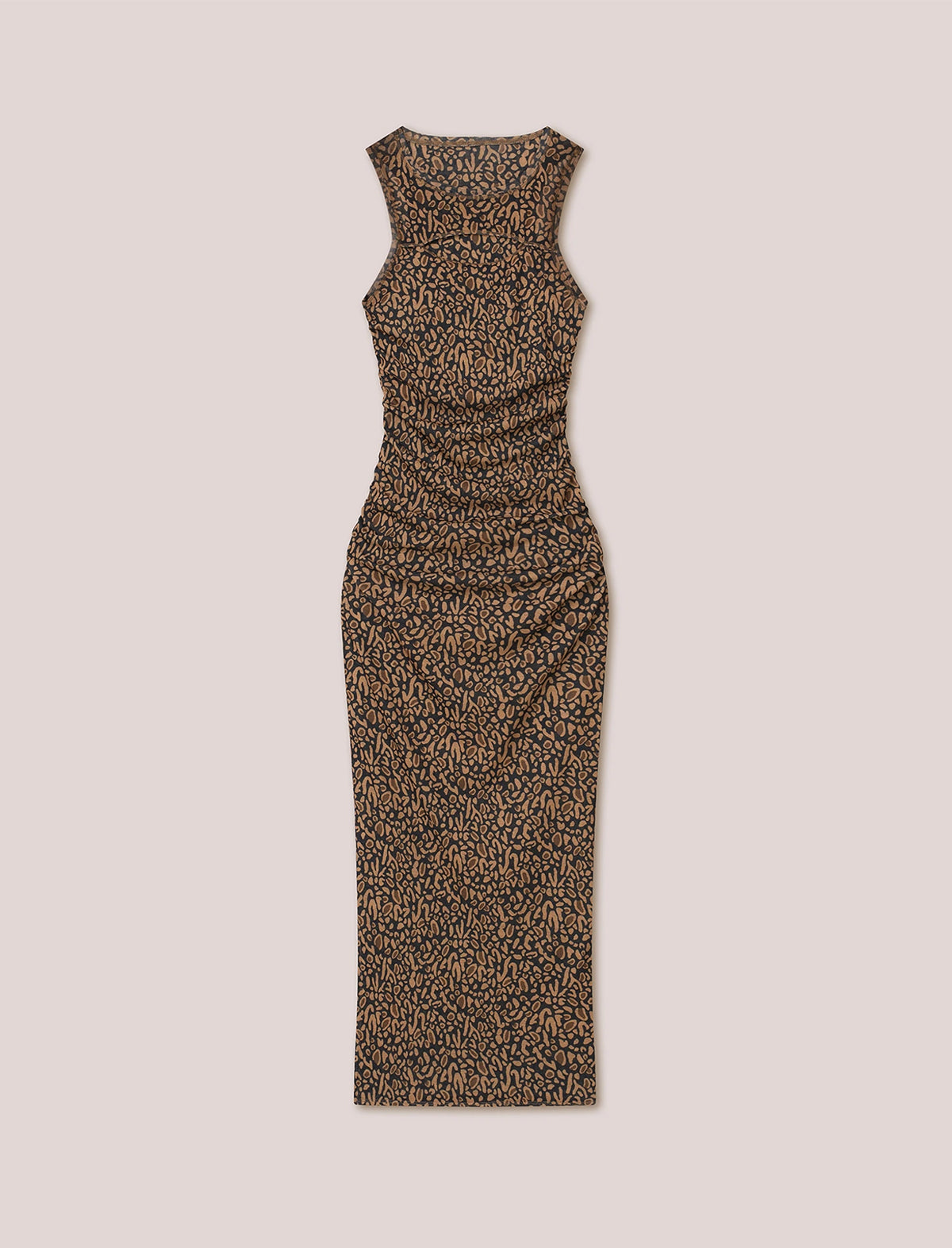 NANUSHKA Rilo Jersey Dress in Brown Ocelot