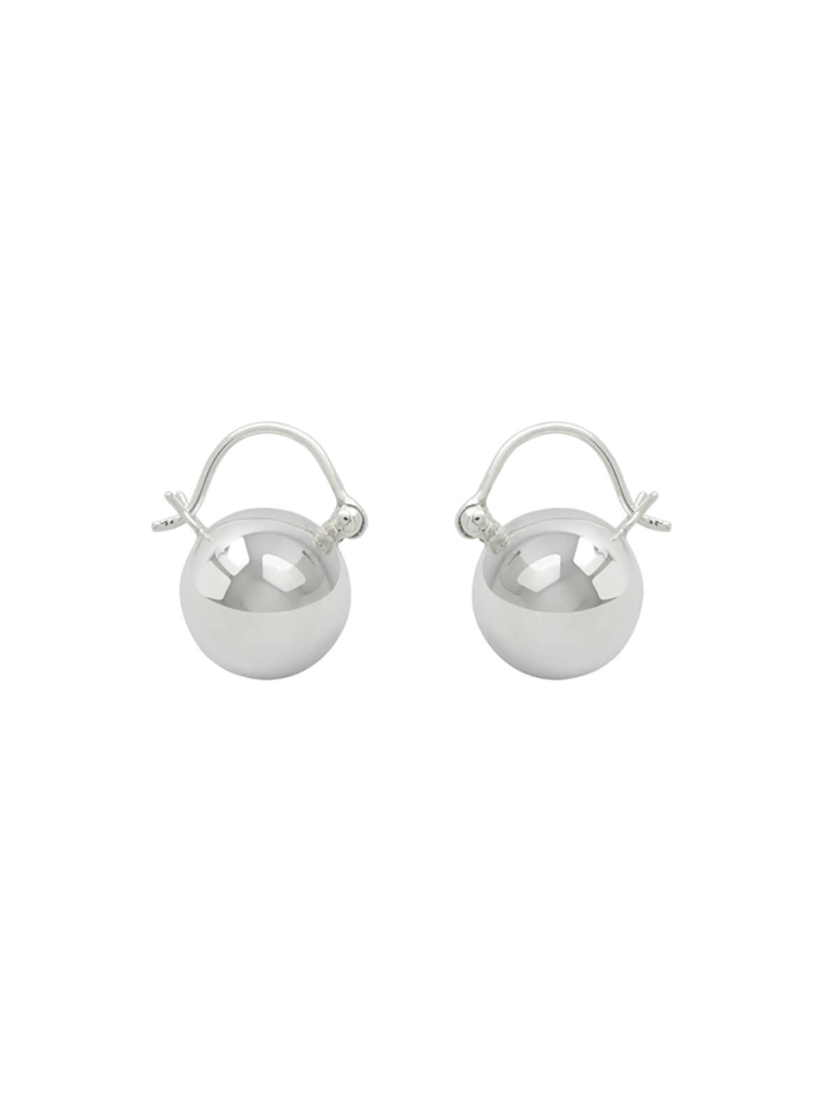 BEAUFILLE Robusta Hoop Earrings in Silver
