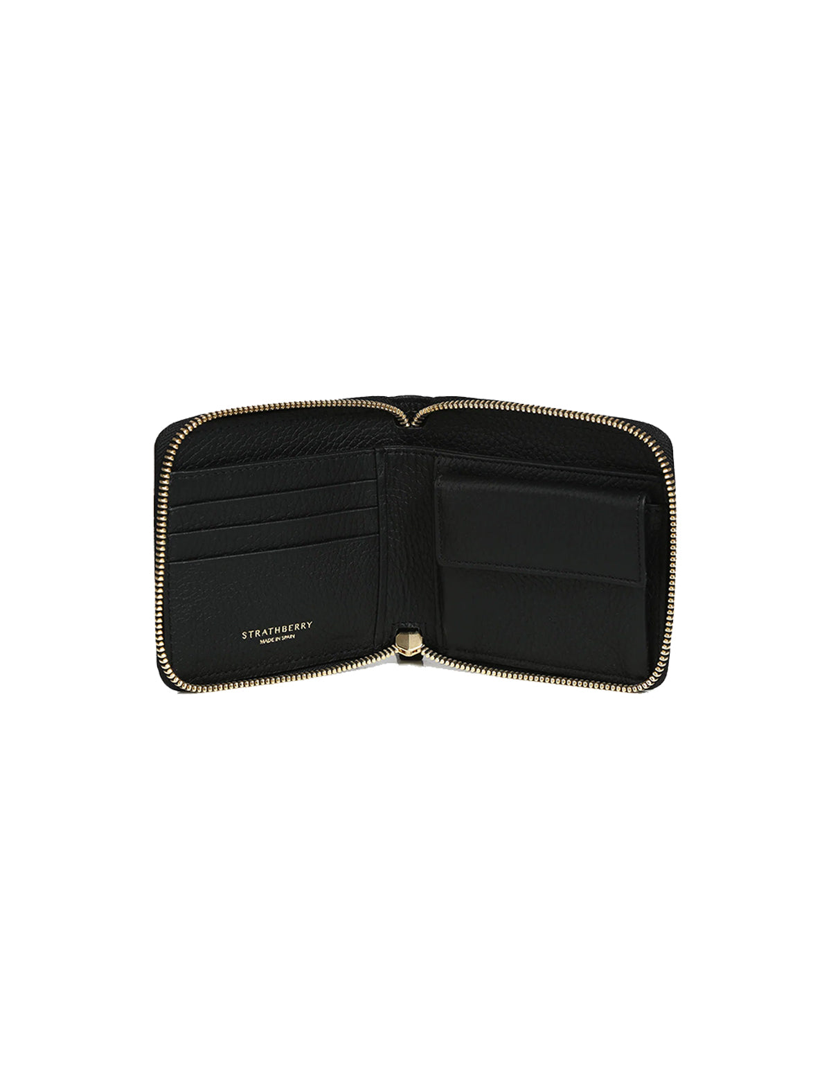 STRATHBERRY Rose Street Wallet Grain Leather in Black