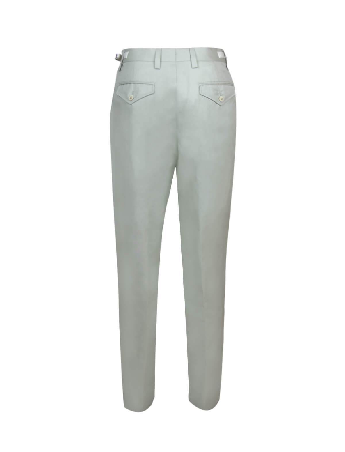 CARUSO Sartorial Work Cotton Blend Pants in Aquamarine | CLOSET Singapore