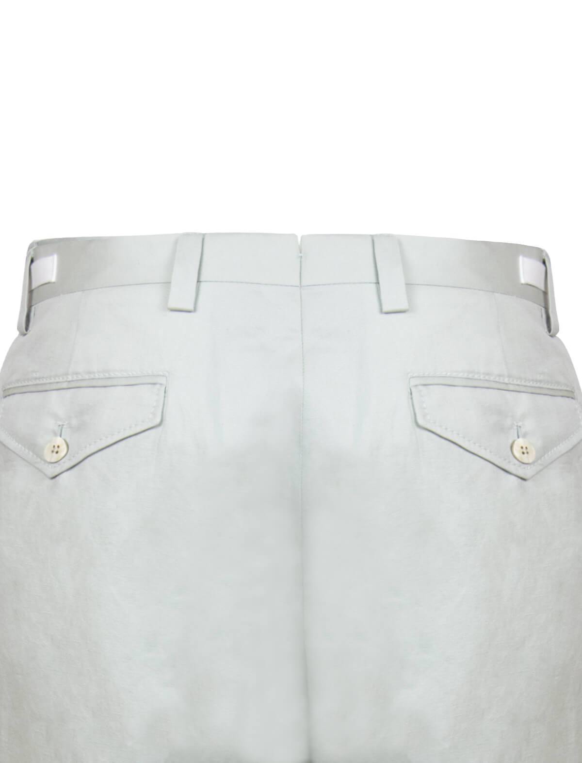 CARUSO Sartorial Work Cotton Blend Pants in Aquamarine | CLOSET Singapore