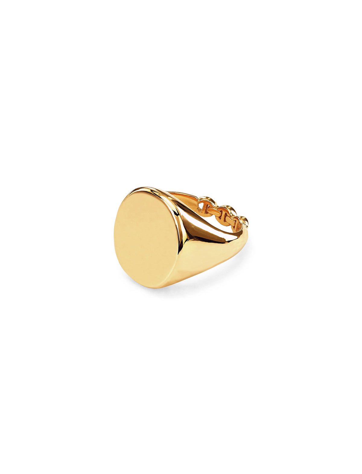 Real gold signet on sale ring