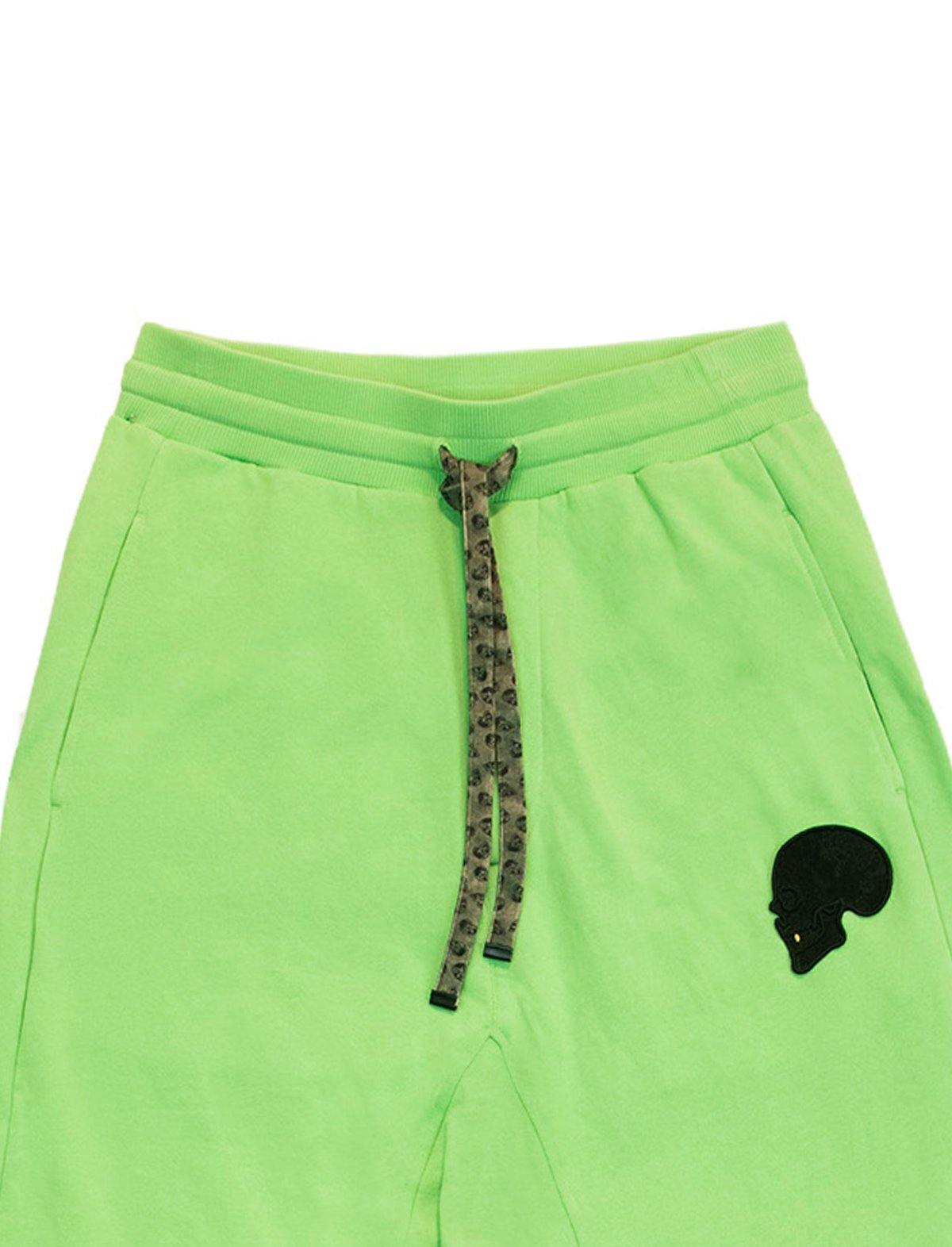 GABRIELE PASINI Drop Crotch Cotton Sweatpants In Neon Green | CLOSET Singapore