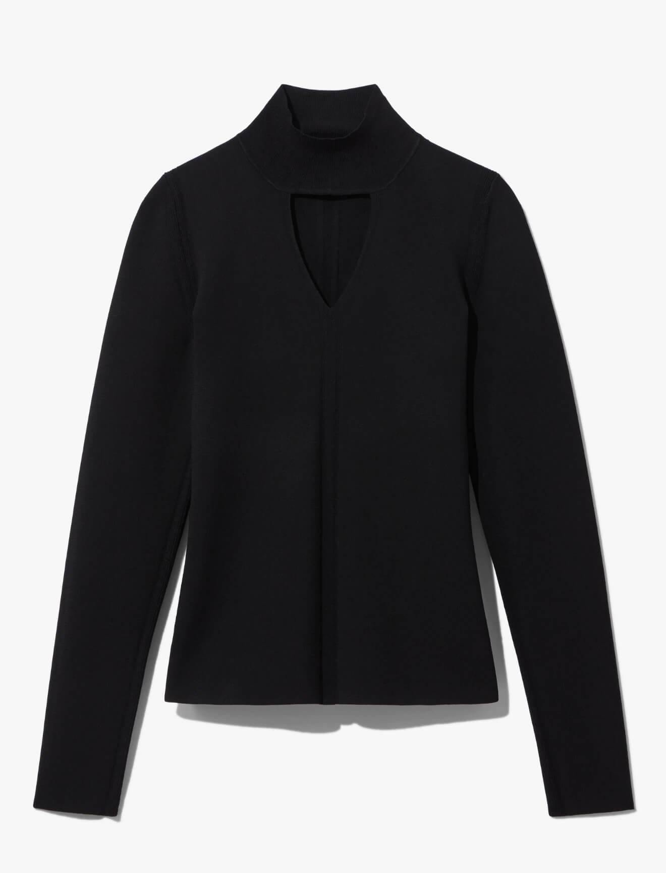 PROENZA SCHOULER WHITE LABEL Knit Turtleneck In Black | CLOSET Singapore