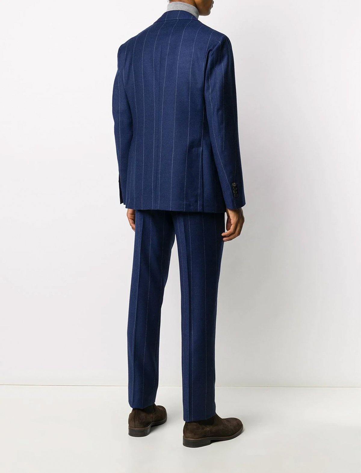 GABRIELE PASINI 2-Piece Lana Wool Suit in Blue Pinstripes | CLOSET 