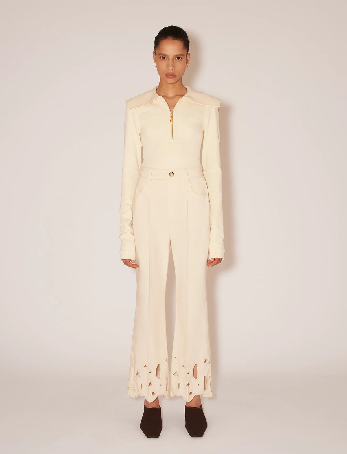 NANUSHKA Zoey Pants in Crème