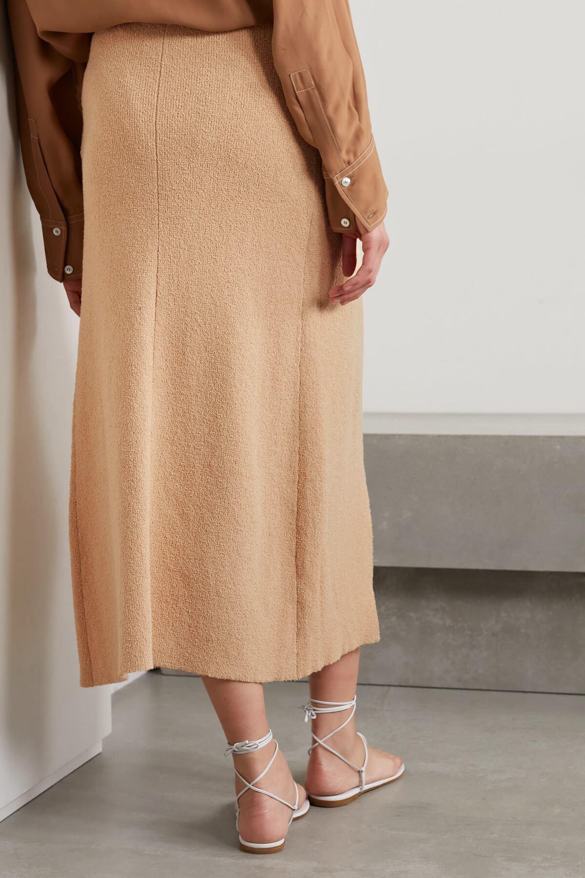 NANUSHKA Ainsley Skirt in Apricot | CLOSET Singapore