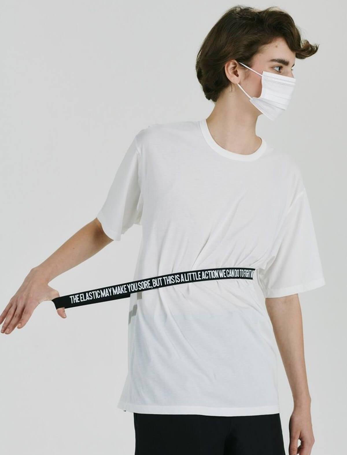 BEAUTIFUL PEOPLE Charity Covid-19 Cotton T-Shirt In White | CLOSET Singapore