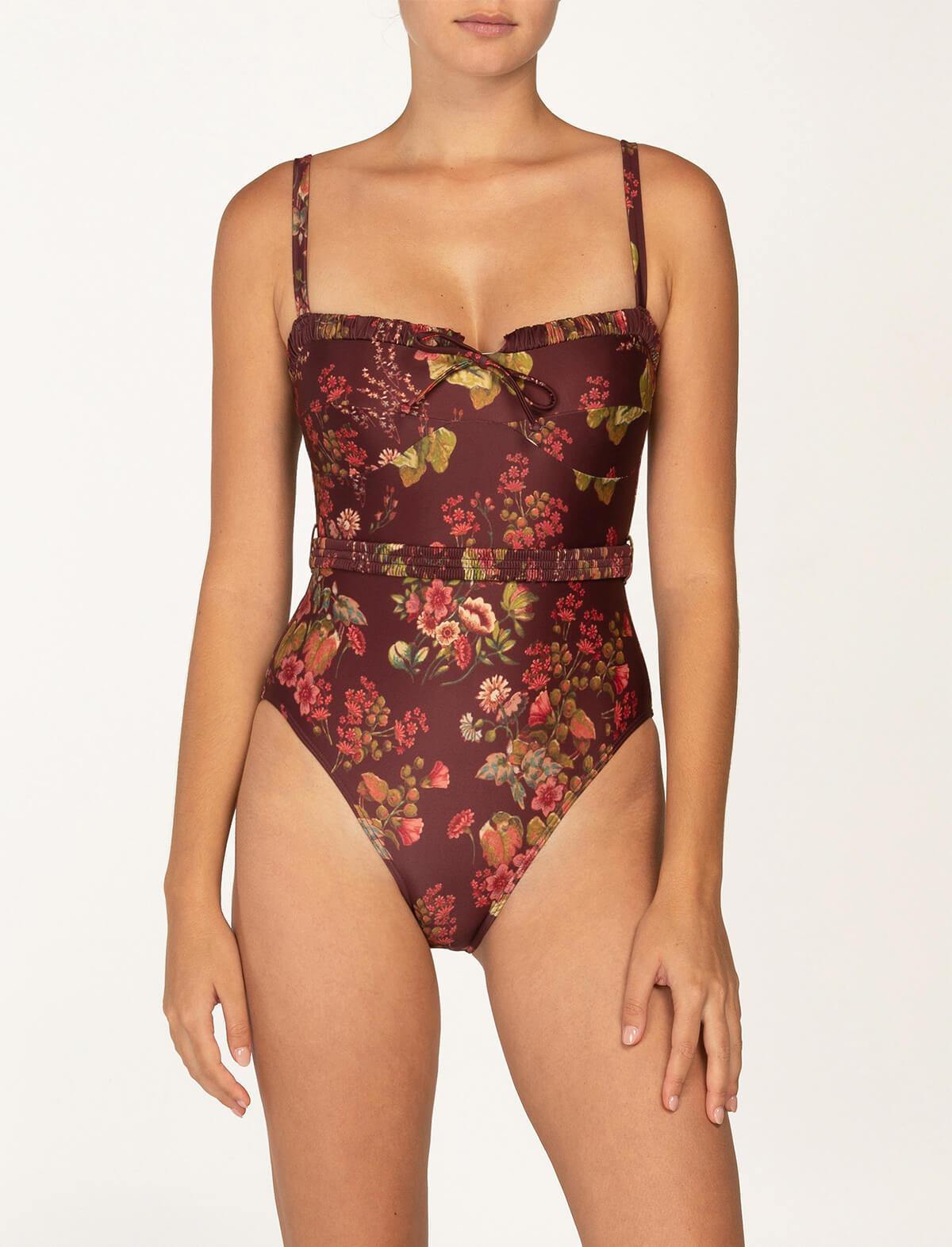 PEONY Ruched One Piece in Renaissance | CLOSET Singapore