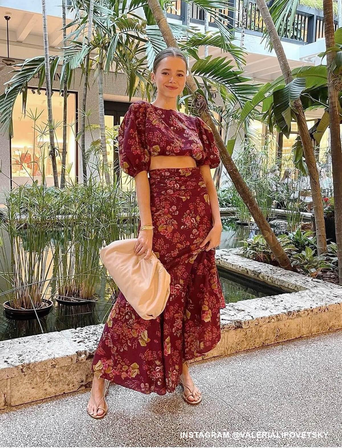 PEONY Organic Cotton-Blend Midi Skirt in Renaissance | CLOSET Singapore